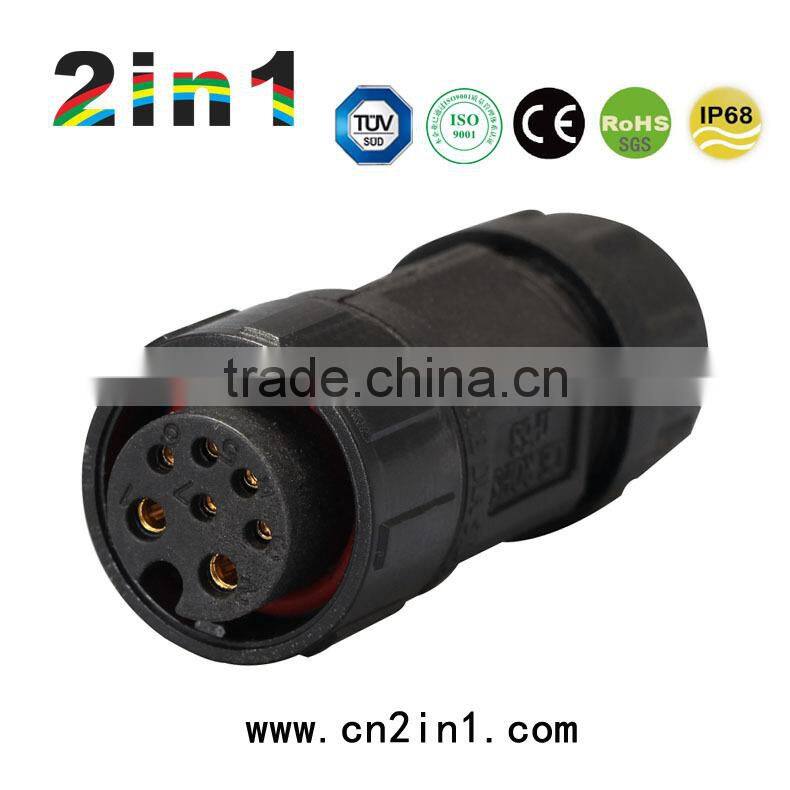 SK19-2+5P IP67 Soldering Electric Cable Wire Waterproof Connector