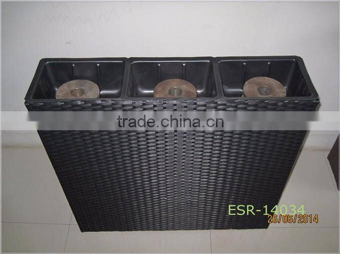 New design garden rattan flower pot