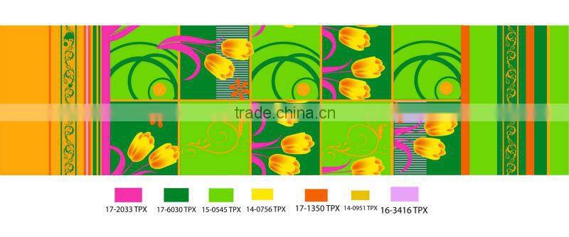 polyester pigment print fabric for bedding for Mexico