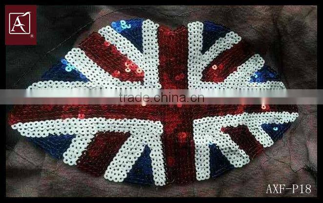 fashion UK flag embroidery patch