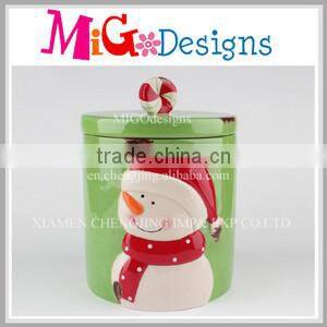 OEM Ceramic Cake Plate for Christmas Red Santa Feature