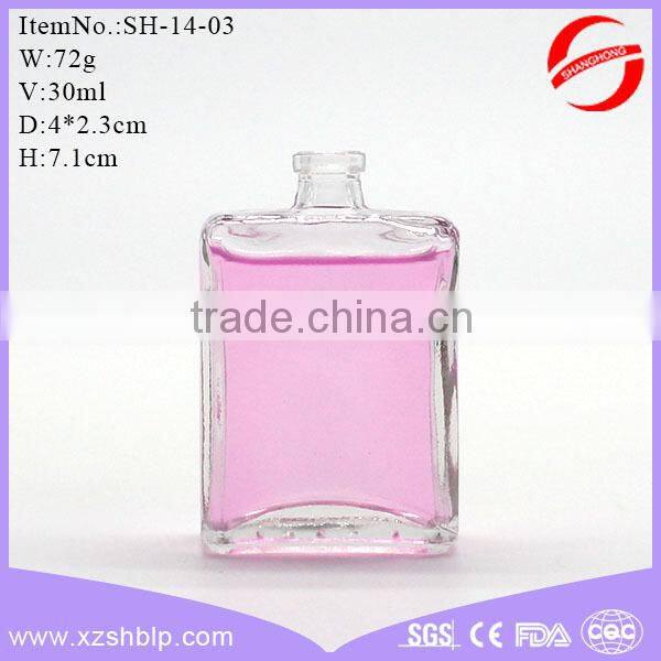 200ml black round custom made glass perfume bottle