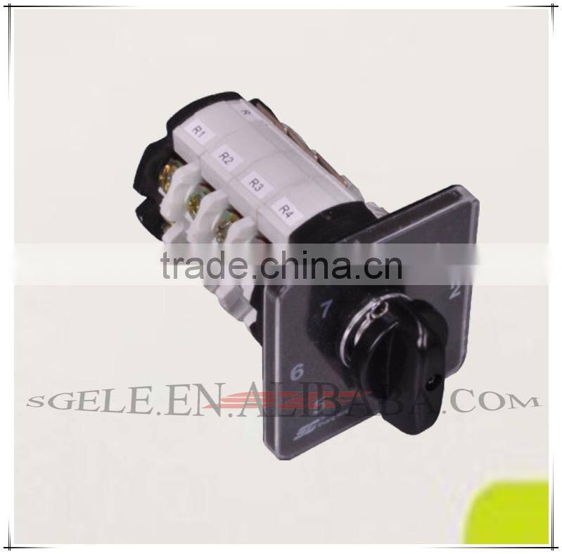 ROTARY SWITCH with face plate face PANEL 32A 3POLE Selector changeover transfer switch