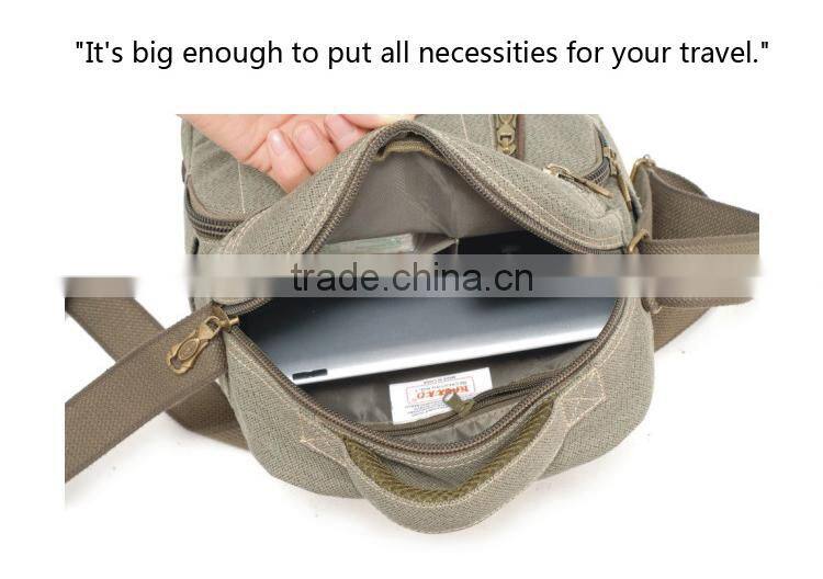 Vintage canvas one shoulder strap bag single strap shoulder bags