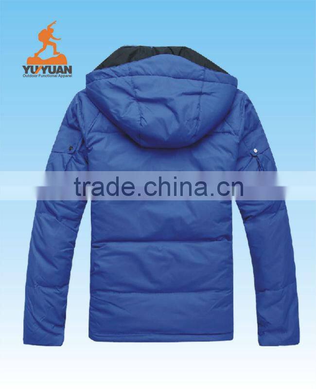 Hot!!!New designed mens hoodie down jackets with printing logo