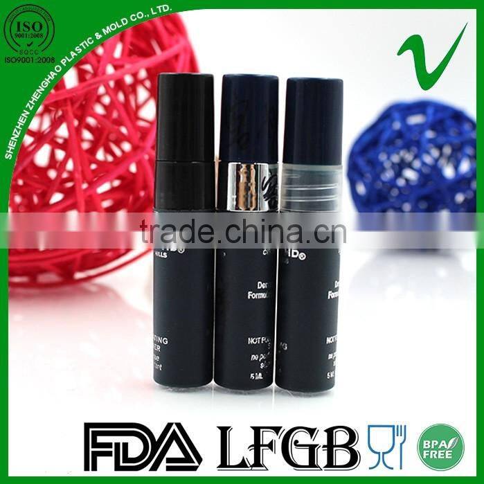 PP perfume empty round mini 5ml spray bottle bottle