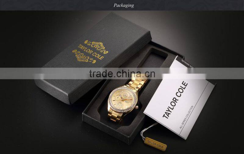 Women Japan Quartz Movement Ladies Fancy Crystal Watches