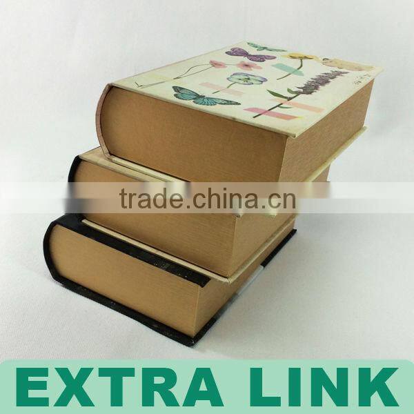 New Design Handmade Recycle Customized book shape favor boxes