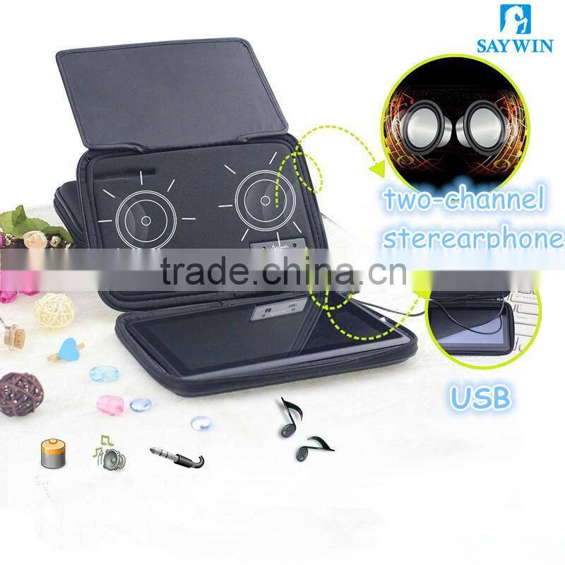 2015 new tablet speaker with bag for ipad/ cell phone