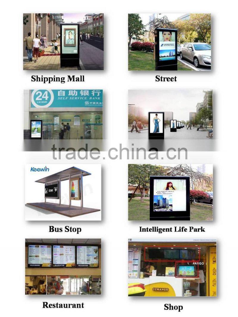 65inch Vertical Floor Stanging Double Sided High Brightness Outdoor LCD Advertising Display Digital Signage