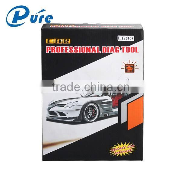 Update Online U600 OBD2 CAN Scanner Code Reader Live Data Memoscan U600 OBD2 CANBUS diagnostic scanner Read&Erase trouble codes