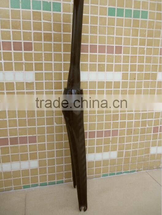 Full Carbon Fiber 700C Road Tapered Fork 12k weave