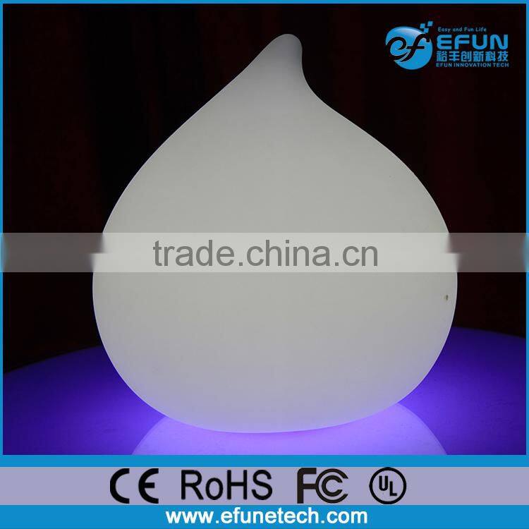 plastic battery rechargeable holiday led decorative lighting,led table peach shape lamp