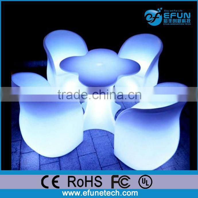 curved design IR control rgb color changed illuminated led indoor outdoor furniture sofa