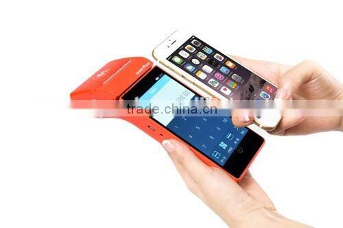 EMV and PCI touch screen mobile android pos machine/pos terminal/pda with printer