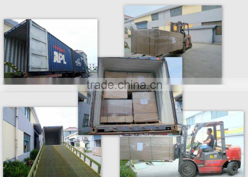 Two side same color wood grain uv board ,one side in high hlossy