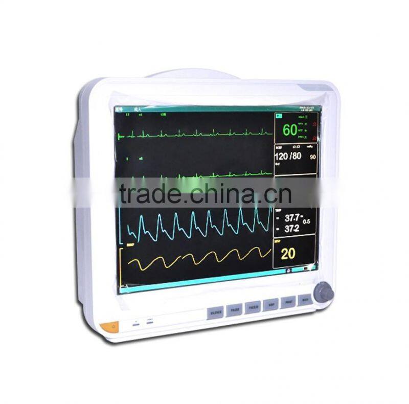 CE&ISO New Manufacture Cheap Professional Medical Large Screen Portable Multi-Parameter Patient Monitor for Hospital Use-Shelly