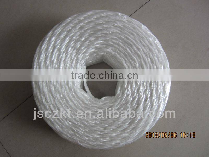 high quality 3 strand twisted polypropylene rope