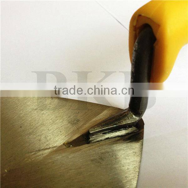 9 inch stainless steel diamond shape putty knife with rubber handle