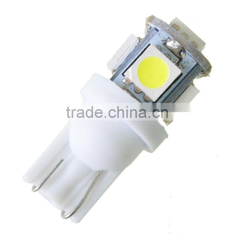Packed 20pcs DC 12V White T10 Wedge 5-SMD 5050 LED Car Light bulbs 192 168 194 2925 W5W