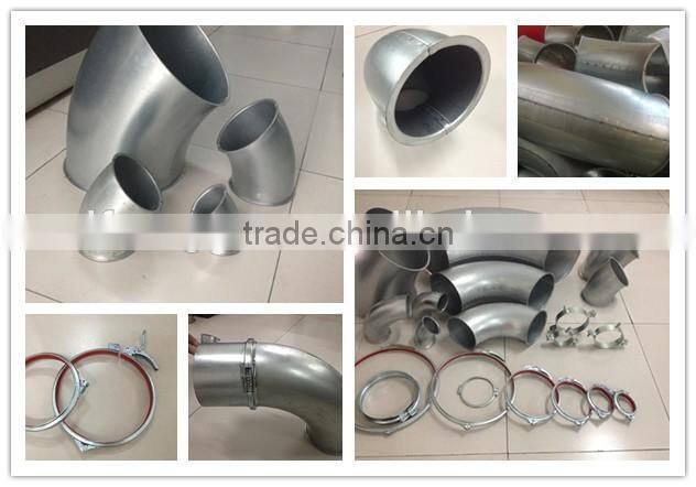 Galvanized butt welding pressed bend for filtration