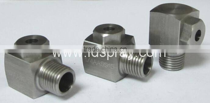 Dust control chemical processing hollow cone water jet nozzle