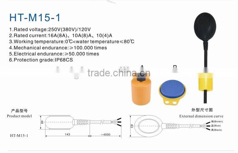 Height Hot Sale fluid level controller /float switch/water level controller with CE