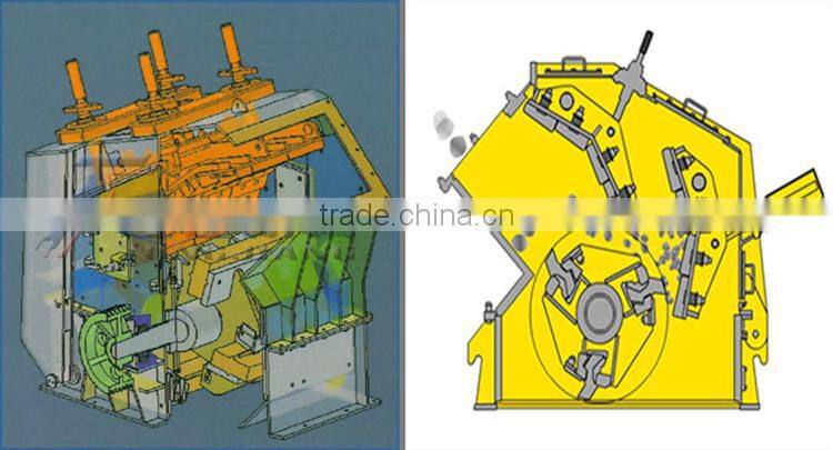 Cube discharging quarry equipment