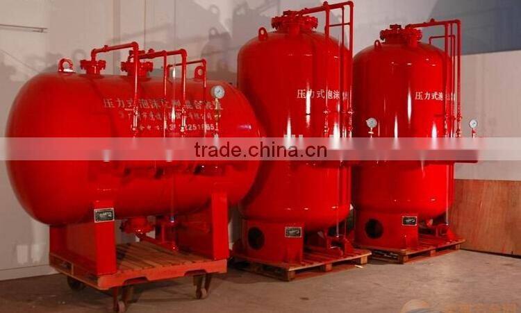 Foam extinguishing system fire foam bladder tank