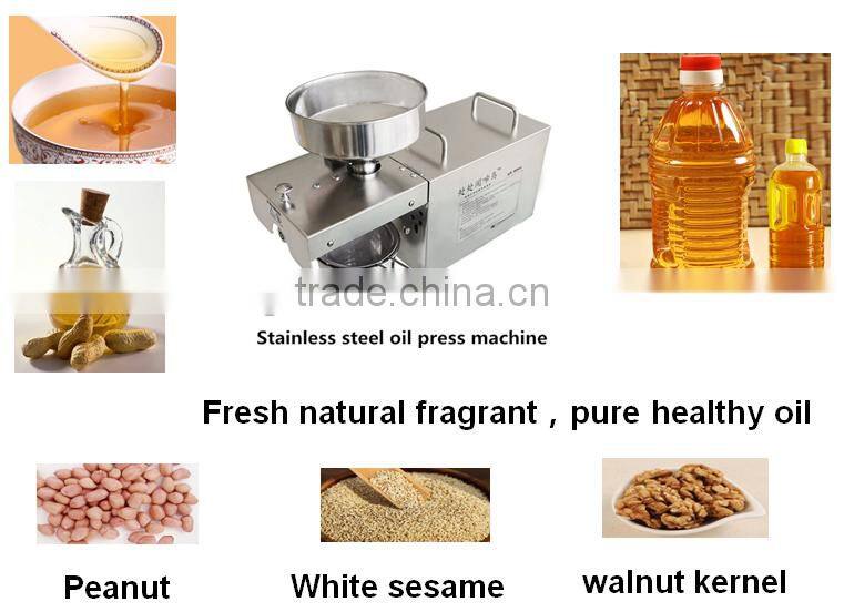 LKZ001 Mini screw oil press machine for home use healthy oil maker