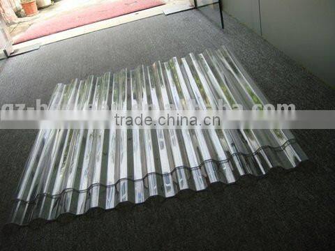 plastic polycarbonate PC 100% clear corrugated plastic new wave roofing sheet for sale