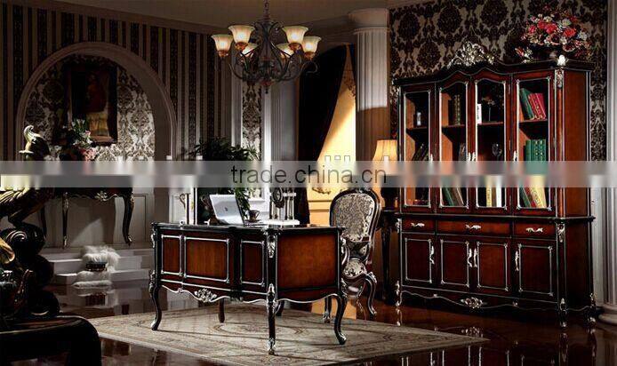 Luxury American Style Wooden Kitchen Cabinet, Kitchen Furniture Side Cabinet, Silver Foil Kitchen Cupboard (BF01-ML020)