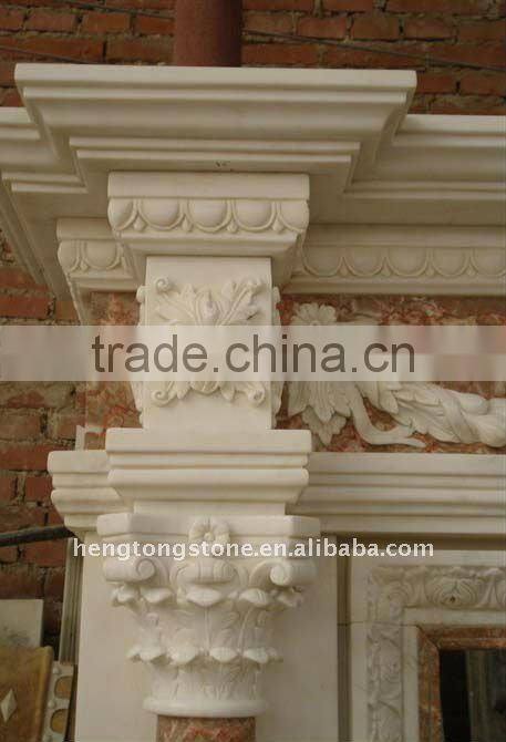 Modern Marble Fireplace Mantel Design