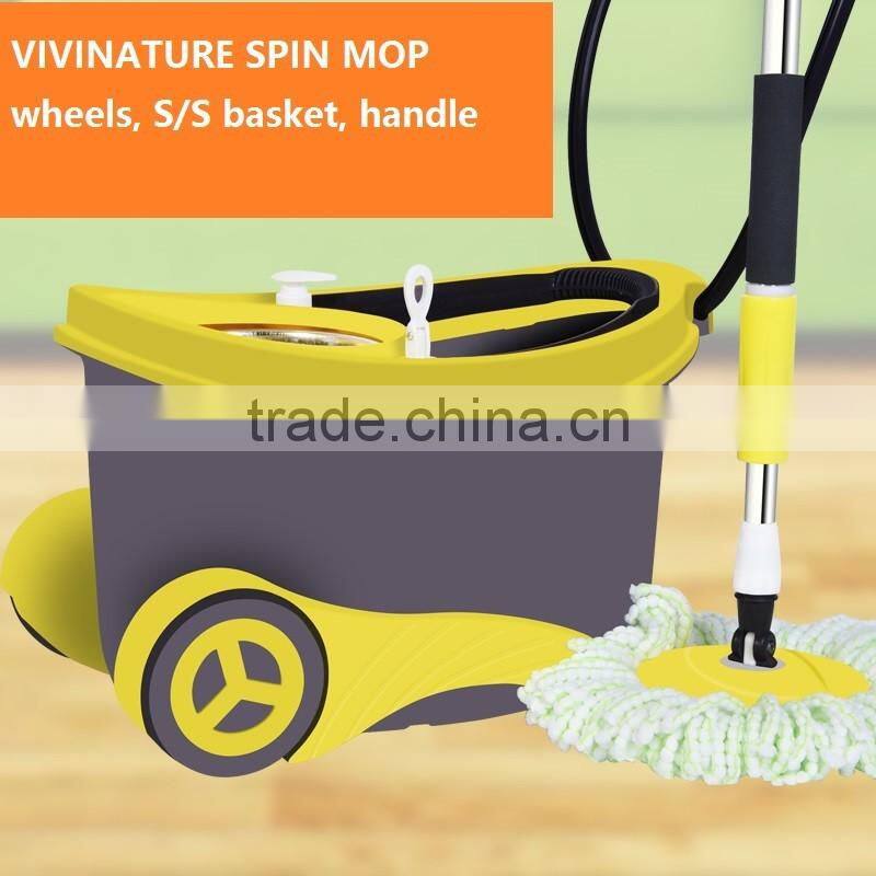 360 spin mop to easy portable with wheels