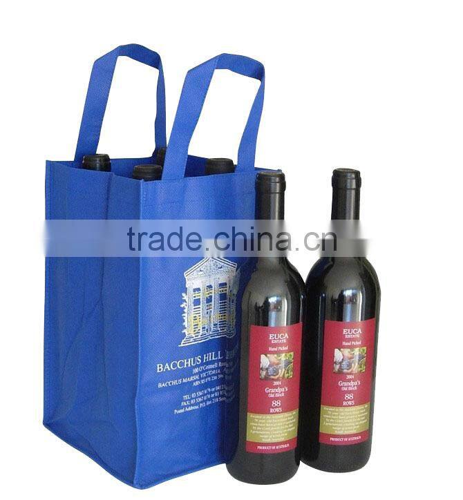 Custom Wine bottle non woven bag for promotion