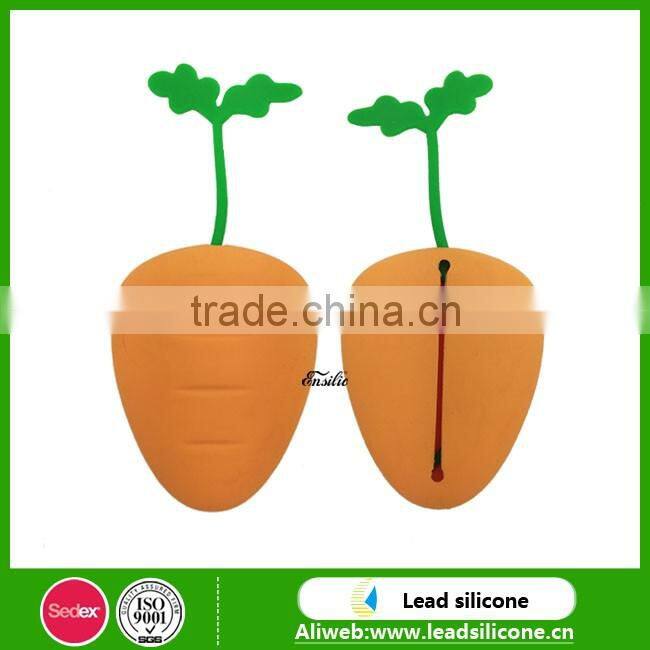 Funny Shape Carrot Shape Silicone Key Bag,Promotional Gift Silicone Key Case