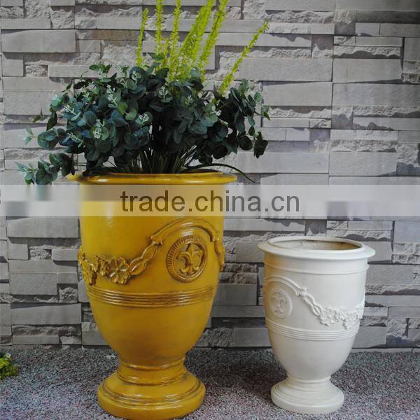 2015 New Concept fiberglass gold or white Garden Planter for Sale