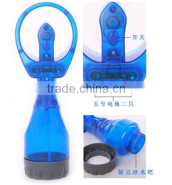 water fan plastic mini fan for kids in summer