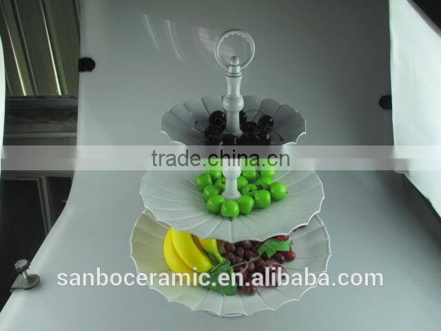 Colors Stand for wedding cake, Metal cake stand 3 Tiers Big size for display