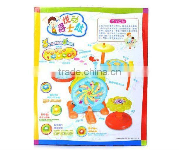 Supply fashion plastic cute kids toys rack drum mix wholesale