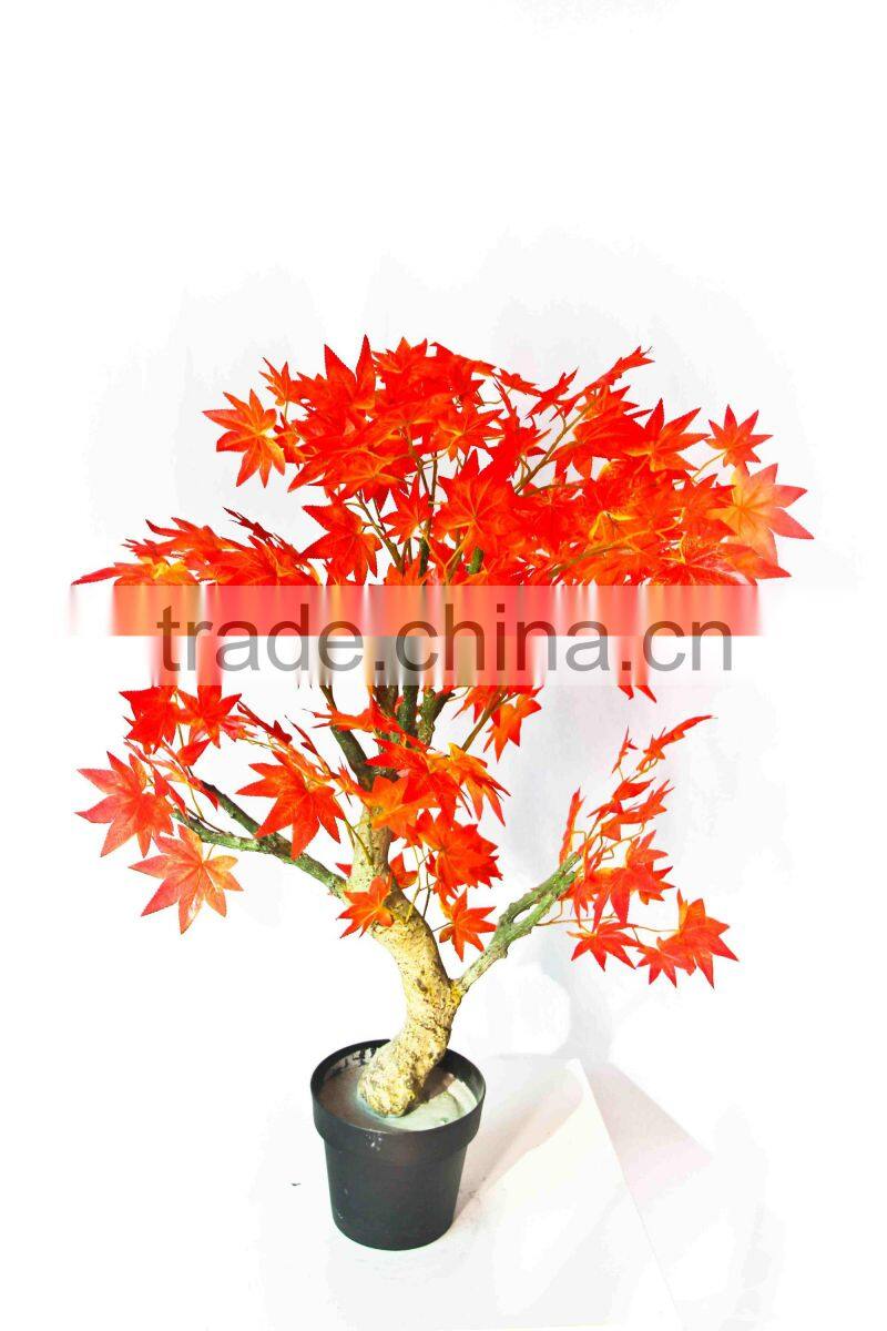 Supply artificial green bonsai plants