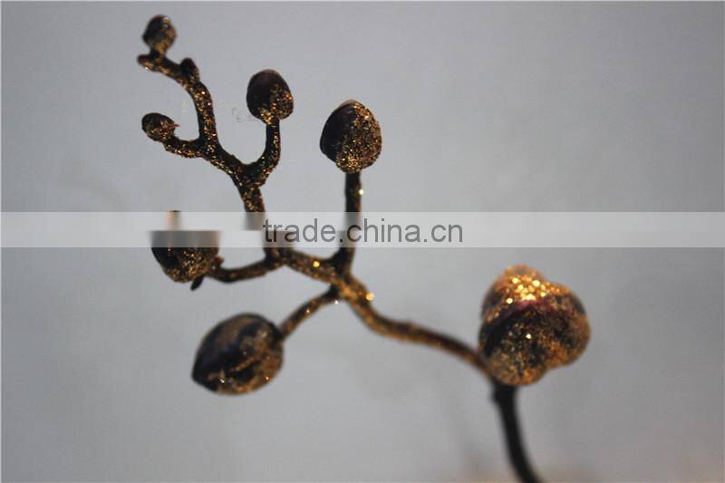 Home garden decoration 90cm hight dark blue Gold string Ascocenda artificial wedding flowers EQDL03 0403