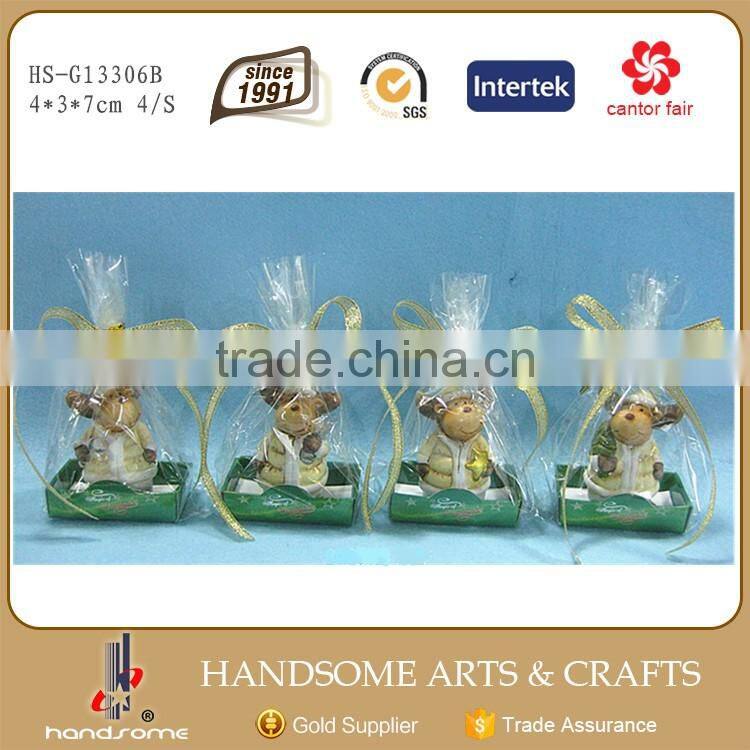 7cm Polyresin Chinese Supplies Christmas Decoration Figurines Small Gift Item Ornaments