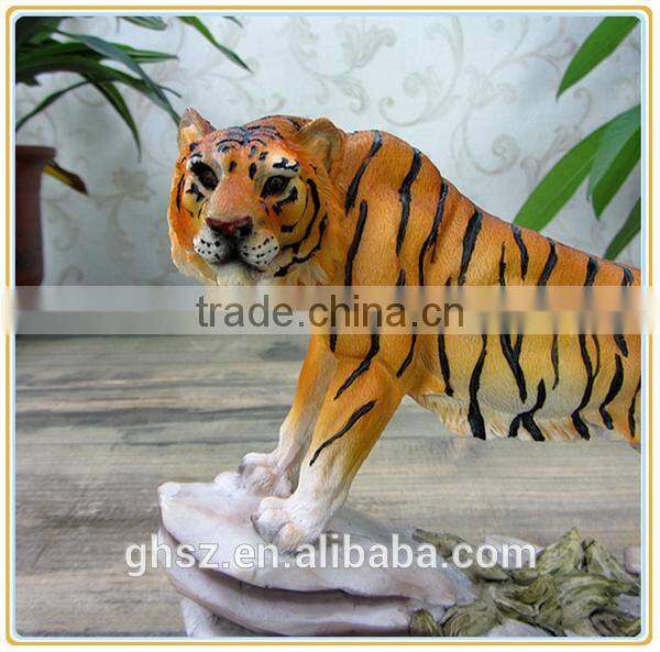 Customized garden decoration life like wild animal tiger sculpture