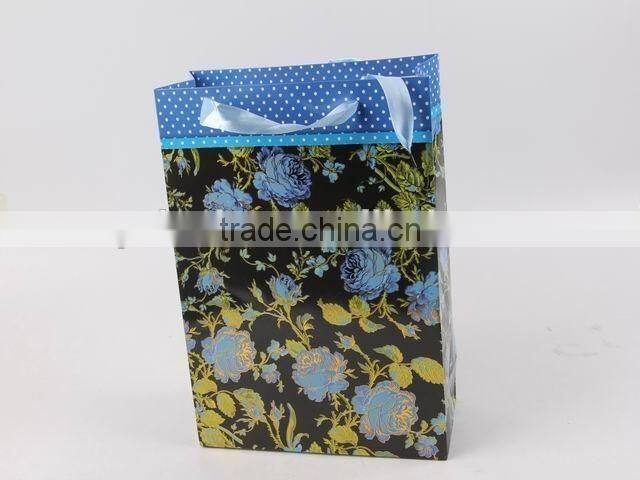 Flower Design Foldable Gift Bag / Shopping Paper Bag