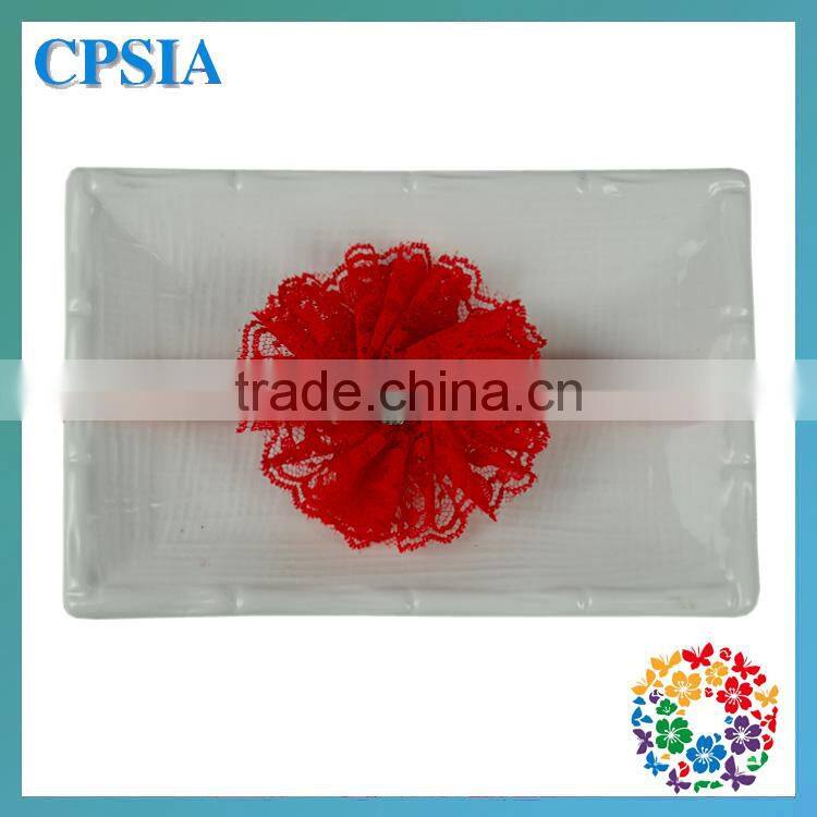 Baby Girl Vintage Lace Flower Headbands Toddler Headbands Knit Elastic Baby Headbands Interchangeable Elastic Bands