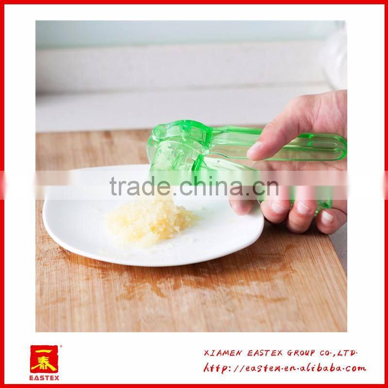 Manual convenient use plastic PC garlic presser and crusher