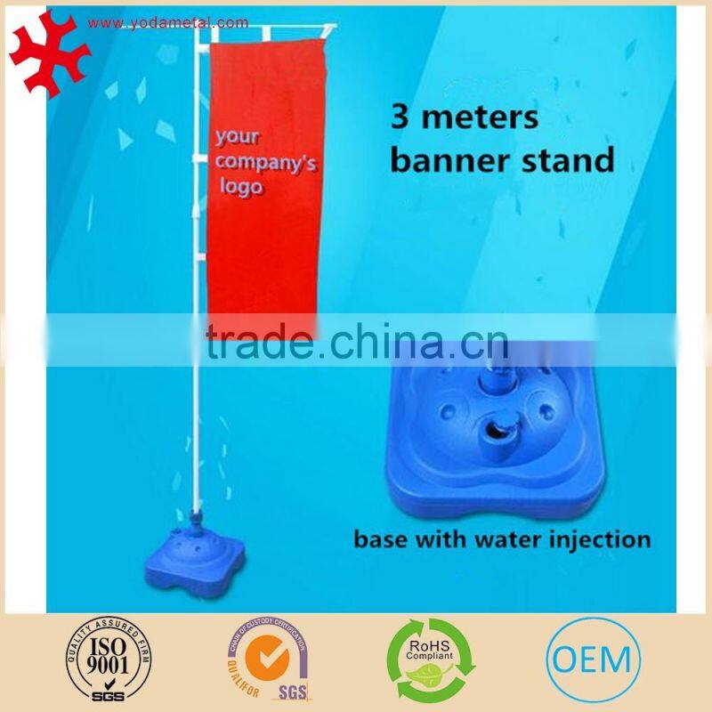 Retractable exhibition aluminium roll up banner stand with double side