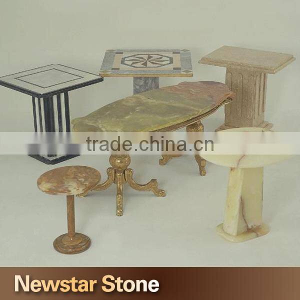 Chinese popular polished onyx dining table marble