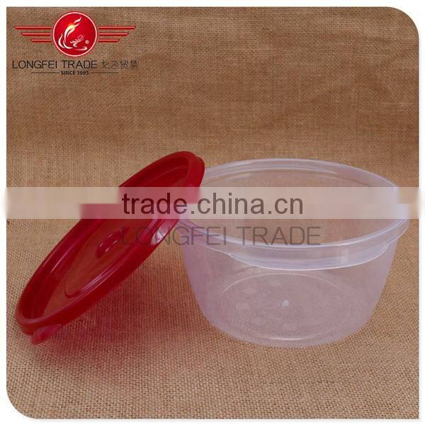 3pcs plastic preservation box/ fressness bowl /crisper mould with red lid